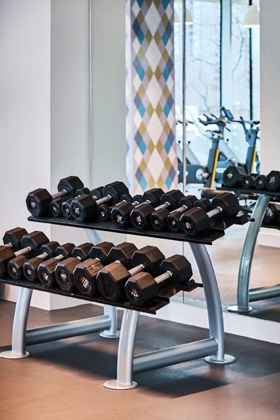 Weights Area In Salford Flat Manchester