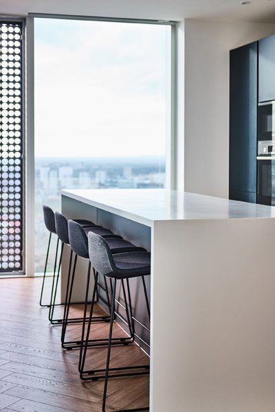 Kitchen Area In Salford Flat Manchester