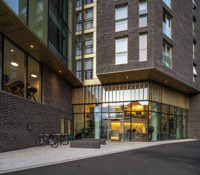 Entrance In Salford Flat Manchester