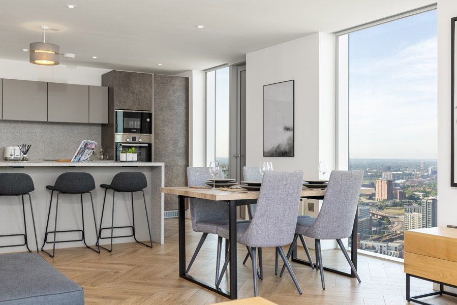 Dining Area In Salford Flat Manchester