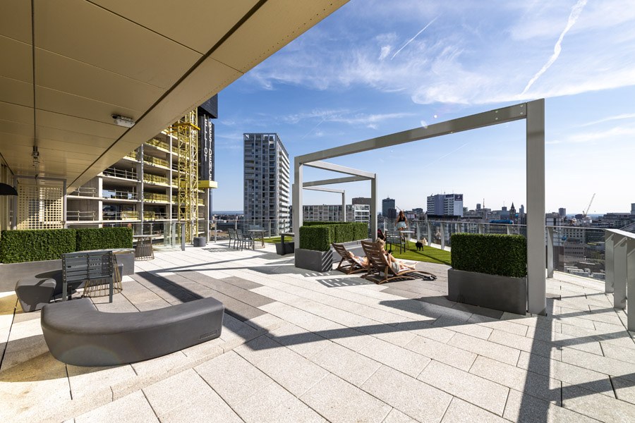 A Closer Look At Anaconda Cut Rooftop Terrace In Salford Flat Manchester